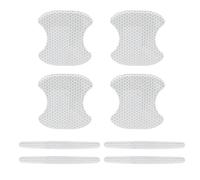 UTLODY Car Door Handle Scratch Protector for Genesis G80 2017-2025 2026 DH/RG3,Reflective Honeycomb Auto Cup Bowl Sticker,Anti-Collision Paint Guard,Exterior Trim Accessories(White)