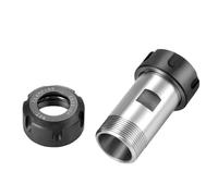 UTLODY ER8 ER11 ER16 ER20 ER25 ER32 Double-headed Shaft Custom Tool Post Engraving Machine Spindle Holder Collet Lathe Accessories(ER25A-ER25A)