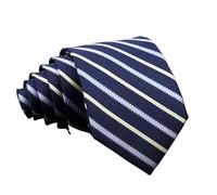 UTLODY Men's Ties Classic Stripe Wedding Business Neckties Jacquard Narrow Tie Party Formal Suit Shirt Accessory(Color 20)