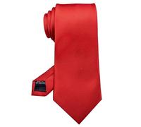 UTLODY Men's Ties Solid Color 8cm Silk Jacquard Necktie Green Red for Men Formal Business Wedding Accessories(Color 3)
