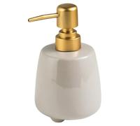 UTLODY Simple Ceramic Refillable Soap Lotion Dispenser with Pump for Bathroom Vanity and Kitchen Sink, 320ml/11.3oz, 1pcs(Grey)