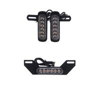 UTMGNY Motorcycle Stop Lamp Motorcycle Dual-function LED Number Plate Auxiliary Brake Light 12V Running Stop TailLights Turn Signals Lamp Universal