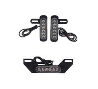 UTMGNY Motorcycle Stop Lamp Motorcycle Dual-function LED Number Plate Auxiliary Brake Light 12V Running Stop TailLights Turn Signals Lamp Universal