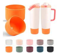 Utmiga Silicone Boot for Owala 30oz & 40oz FreeSip Sway Bottles & Tumblers, Non-Slip, Scratch-Resistant, Stability Enhancer, Orange