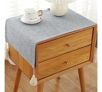 Utobanh Bedside Table Cover Cloth Tablecloth, Non-Slip Dustproof TV Cabinet Refrigerator Washing Machine Cover Towel Universal Small Square Towel (15.7 * 35.4 inches,Light Blue)