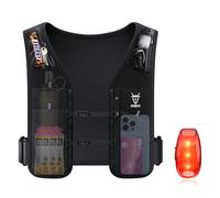 UTOBEST LED Running Vest 5L, Lightweight Reflective Hydration Vest with 7 Pockets for Men Women, Dual Adjustable Phone Holder Vest for Marathon, Trail Running, and Night Runs, M