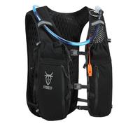 UTOBEST Running Vest 10L Hydration Vest Backpack for Men Women, Lightweight Breathable Running Backpack, Reflective Adjustable Pack for Trail Running Marathon Hiking (Black-XL-2L Hydration Bladder)