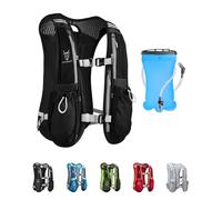 UTOBEST Running Vest, 5L Hydration Vest Lightweight, Running Backpack with 1.5L Water Bladder, Adjustable for Trail Marathon Race Jogging Cycling Black