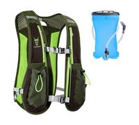 UTOBEST Running Vest, Running Backpacks 5L for Men & Women, Lightweight Adjustable Hydration Pack for Marathon, Running, Hiking (Green, with 1.5L Bladder)