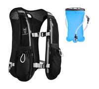 UTOBEST Running Vest, Running Backpacks 5L for Men & Women, Lightweight Adjustable Hydration Pack for Marathon, Running, Hiking (Black, with 1.5L Bladder)