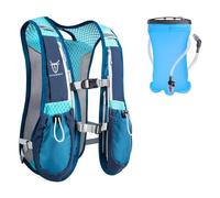 UTOBEST Running Vest, Running Backpacks 5L for Men & Women, Lightweight Adjustable Hydration Pack for Marathon, Running, Hiking (Blue, with 1.5L Bladder)