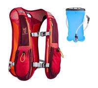 UTOBEST Running Vest, Running Backpacks 5L for Men & Women, Lightweight Adjustable Hydration Pack for Marathon, Running, Hiking (Red, with 1.5L Bladder)