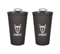 UTOBEST Soft Flask Cup Foldable Running Water Cup TPU Collapsible Bottle, Portable&Reusable Race Cups for Running Hiking Cycling, 200ml/6.7oz, 2pcs