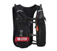 UTOBEST UPGRADE Hydration Vest 10L, Running Backpack Multi-Functional Storage, Running Hydration Vest with 2L Hydration Bladder, Adjustable Black Water Vest for Trail Marathon Race Jogging Cycling XL
