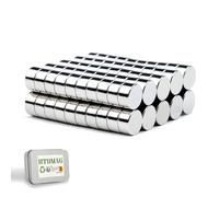 UTOMAG 50PCS Mini Magnets 6x3mm, Small Round Strong Neodymium Magnets for Fridge, Whiteboards, Crafts, Photos, Tools, Arts, Hobbies, DIY