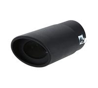 UTONGMU Car Exhaust Tail Pipe 58mm Universal Car Black Stainless Steel Rear Exhaust Pipe Tail Muffler Tip(Black)