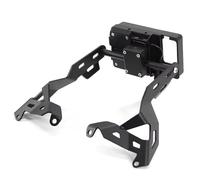 UTONGMU Motorbike Phone Holder For Tiger 800 For XCX For XRX 2015 2016 2017 Motorcycle Front Phone Stand Holder Smartphone GPS Navigaton Plate Bracket(1 set black)