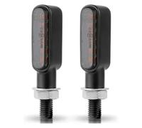UTONGMU motorcycle turn signal light 12V 8mm Motorcycle Blinker Indicator Lamp Turn Signal Lights Indicators(6Light -2 Pcs)