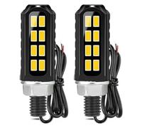 UTONGMU motorcycle turn signal light 12V Motorcycle Blinker Indicator Lamp Turn Signal Lights Flashing Indicators Turning(2pcs)