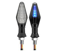 UTONGMU motorcycle turn signal light 12V Motorcycle Flowing Blinker Indicator Amber Lamp Turn Signal Light Flashing(2pcs)