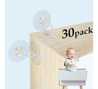 Furniture Anchors (30 Pack) No Drill Upgraded Furniture Straps for Baby Proofing, Self-Adhesive Secure 168 Pound Furniture Prevent Falling Anti Tip Earthquake Straps for Child Safety