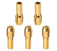 Utoolmart 1.2mm Brass Collet 4.3mm Shank Dia Electric Grinding Drill Collect Chuck for Micro Twist Drill Chuck Hobby Model Woodworking Rotary Tools 5pcs