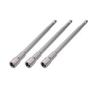Utoolmart 1/4 Driver 8mm Hex Shank Socket Wrench Screw Magnetic Impact Nut Setters Adapter Electronic Quickly Change Electric Hand Drill 150mm Length 3pcs