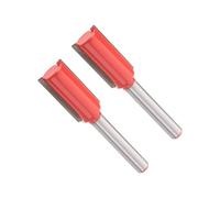 Utoolmart 1/4X1/2 Inch Straight Router Bit for Hand Electric Drill Flute Type Carpenter Cemented Carbide Silver 2pcs