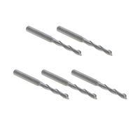 Utoolmart 1/8 inches Shank 2.5mm x 17mm Carbide Flat Nose End Mill Cutter CNC Router Bits 2 Flute for Acrylic PVC MDF Hardwood 5pcs