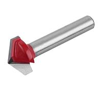 Utoolmart 120 Degree V-Groove Router Bit 16mm Dia with 6mm Shank Carbide Tipped V Grooving Bit 1pcs