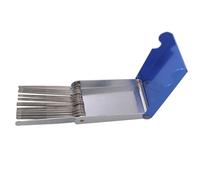 Utoolmart 13 in 1 Welding Tip Cleaner Nozzle Cleaner Gas Welding Brazing Cutting Torch Tip Cleaner Needle With Metal Shell 1 Set