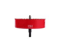 Utoolmart 130mm Bi-Metal Hole Saw M42 High Speed Steel Holesaw Blade 25mm Cutting Depth Opener Cutter Drill Bit with Triangular Handle for Wood Sheet Metal Plastic Fiberboard