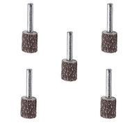 Utoolmart 15mm Flap Wheels Shank Mounted Sanding Disc Abrasive Wheel 80 Grits 5 Pcs