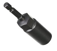 Utoolmart 15mm Nut Driver Socket Bit, 1/4inch Hex Shank Impact Nuts Driver Sleeve Wrench Screw Screwdriver Drill 80mm Length for Household DIY, Power Air Tool