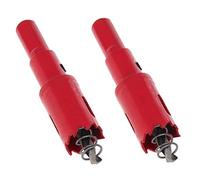 Utoolmart 18mm Dia Hole Saw Bi-Metal Drilling Cutter M42 High Speed Steel Triangular Handle with Cutting Tooth Opener Drill Bit for Metal Steel Aluminium Pipe Wood Red 2pcs