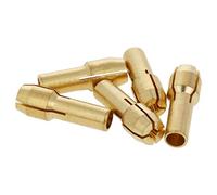 Utoolmart 2.4mm Brass Collet 4.3mm Shank Dia Electric Grinding Drill Collect Chuck for Micro Twist Drill Chuck Hobby Model Woodworking Rotary Tools 5pcs