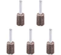 Utoolmart 20mm Flap Wheels Shank Mounted Sanding Disc Abrasive Wheel 80 Grits 5 Pcs