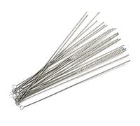 Utoolmart 22cm Total Length Nylon Test Tube Brush Drinking Straw Cleaning Brush Metal Shank 4mm Bristle Working Diameter Cleaner Brush for Plastic Glass Smoothie Straws 25pcs
