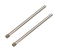 Utoolmart 3mm Diamond Glass Hole Saw Drill Bits Straight Shank Carbon Steel 50mm Length Hollow Extractor Core Cutting Remover Tools Gold for Glass Porcelain Tile Ceramic Marble Granite Bottles 2pcs