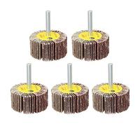 Utoolmart 50mm Flap Wheels Shank Mounted Sanding Disc Abrasive Wheel 80 Grits 5 Pcs