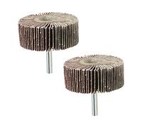 Utoolmart 60mm Flap Wheels Shank Mounted Sanding Disc Abrasive Wheel 80 Grits 5 Pcs