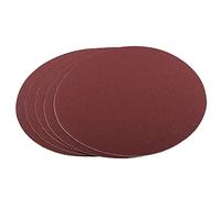 Utoolmart 8" Diameter 100 Grit Self Stick Adhesive Back Aluminum Oxide Sandpaper for Random Orbit Sander Wood Metal Auto Dry Polishing Red 5pcs