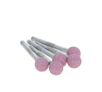Utoolmart 8mm Abrasive Stone Points Ball Corundum Grinding Head Polishing Wheel Bit 1/8 Inch Shank 1box