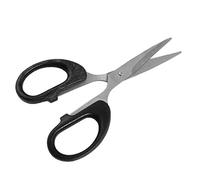 Utoolmart Black Office Scissors 140mm Total Length Comfort-Grip Handles Pointed Scissors 3Cr13 Stainless Steel Fine Grinding Sharp Blades for Paper Cardboard 1pcs