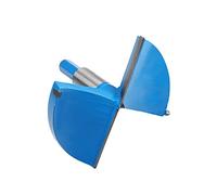 Utoolmart Forstner Drill Bits, 100mm Cemented Carbide Wood Cutter Tool, Hex Shank Woodworking Hole Saw Cutter, 80mm Length Woodworking Hole Boring Bit, Blue, 1 Pcs