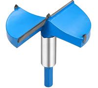 Utoolmart Forstner Drill Bits, 80mm Cemented Carbide Wood Cutter Tool, Hex Shank Woodworking Hole Saw Cutter, 80mm Length Woodworking Hole Boring Bit, Blue, 1 Pcs