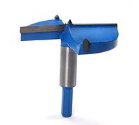 Utoolmart Forstner Drill Bits, 85mm Cemented Carbide Wood Cutter Tool, Hex Shank Woodworking Hole Saw Cutter, 80mm Length Woodworking Hole Boring Bit, Blue, 1 Pcs