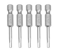 Utoolmart H2.5 Hexagon Head Allen Wrench Screwdriver Bit 1/4 Inch Hex Shank S2 Steel 50mm Length Magnetic Hex Drill Bits for Hand Held Wrench and Electric Drills 10pcs