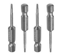 Utoolmart Hex Power Bits Imperial S2 Steel 1/4-Inch Drive Hex Shank Drill Bit 1/16 Hexagon Head 50mm Length Magnetic Screwdriver Bits for Power Household Hand Repair Tools 4pcs