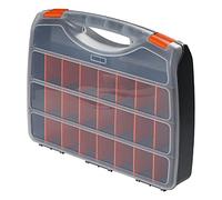 Utoolmart No.460 Translucent Plastic Grid Box Storage Organizer PP Dividers Box with Lid for Display Collection Organizing Small Parts Cotton Swab Ornaments Beads Jewlery Rings 1pcs